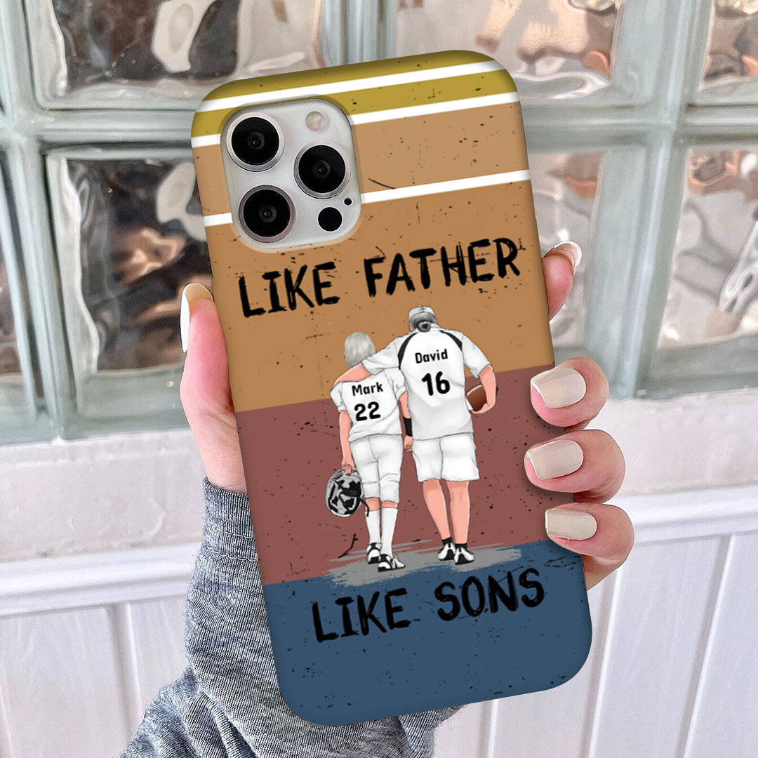 Personalized Phone Cases for Rugby Loving Fathers as Father's Day Gifts-ancustom