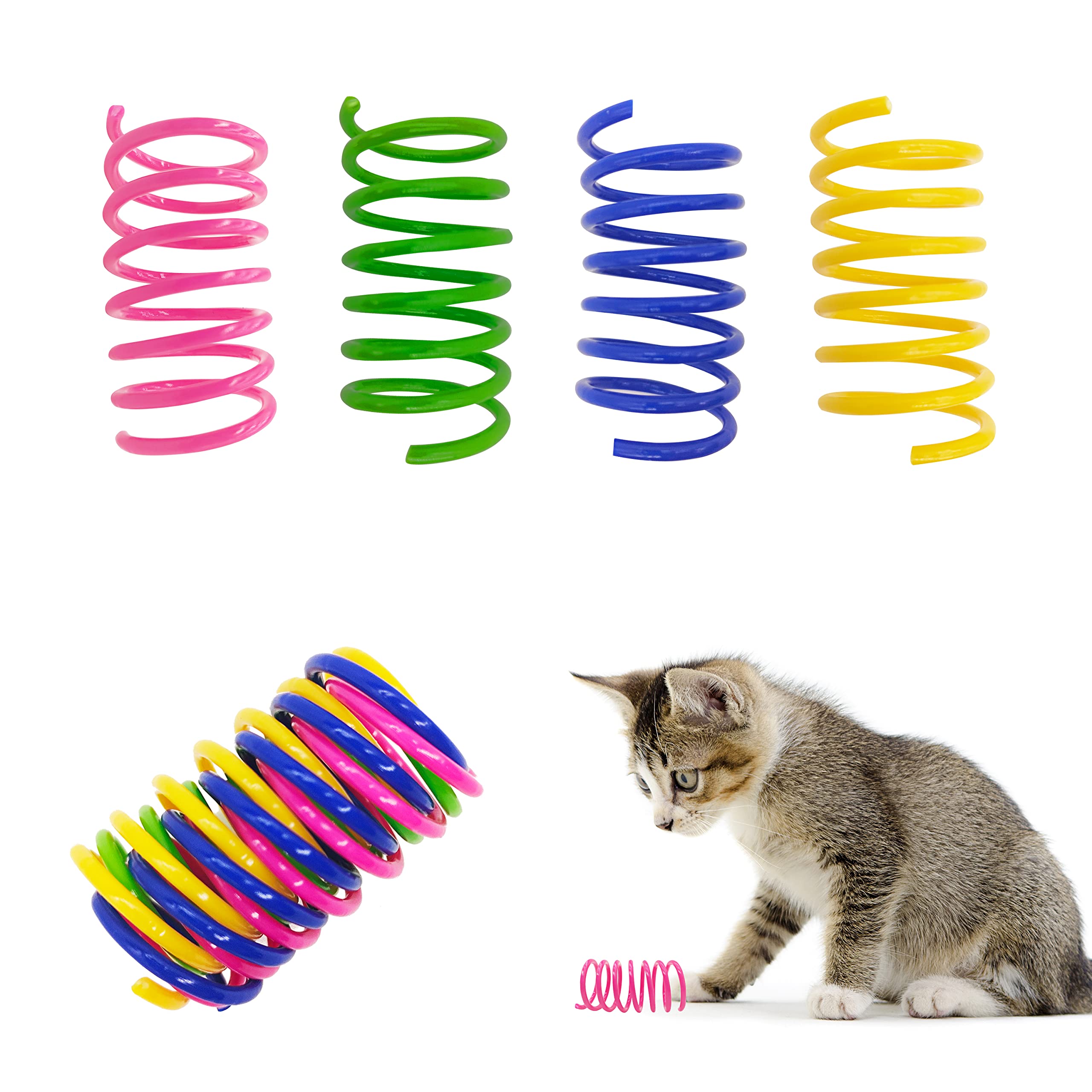 Cat Spring Toys 30 Packs for Cat Kitten Pets