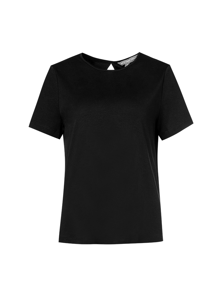 2024 Summer New Deconstructed Hollow Round Neck Cotton Short