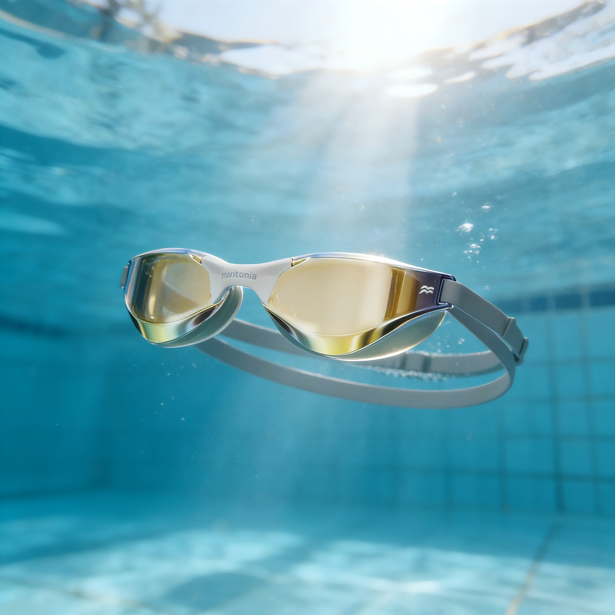 maritonia racing swim goggles, mirrored swim goggles, competition swimming goggles, anti fog racing goggles, competitive swim goggles