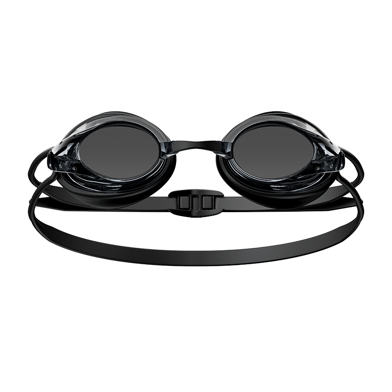 Front View of Maritonia HydroClear 2.0 Dark Lens Swimming Goggles with Black Strap