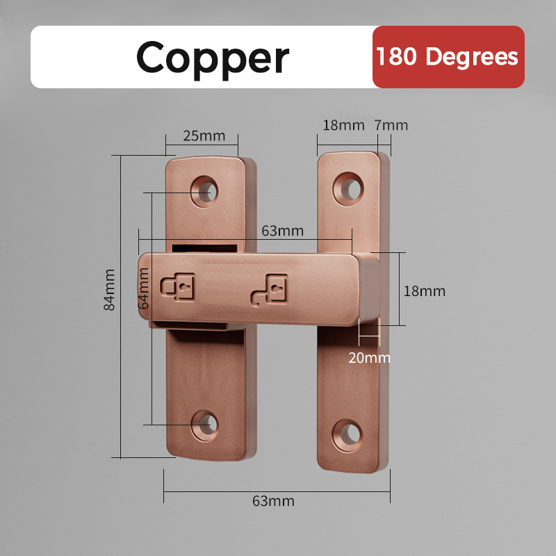 Zinc Alloy Noctilucent Door Hasp