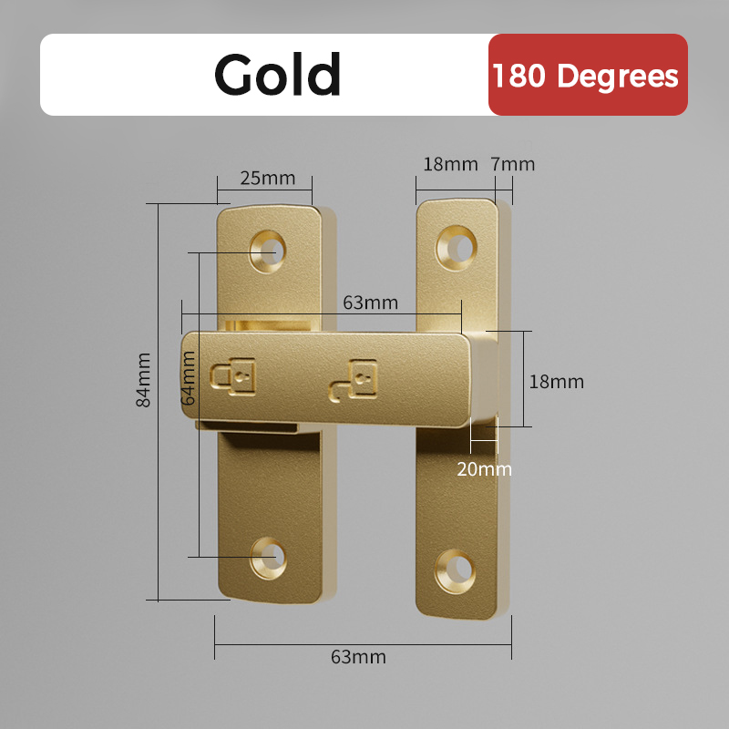 Zinc Alloy Noctilucent Door Hasp