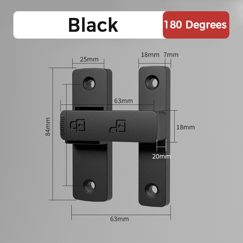 Zinc Alloy Noctilucent Door Hasp