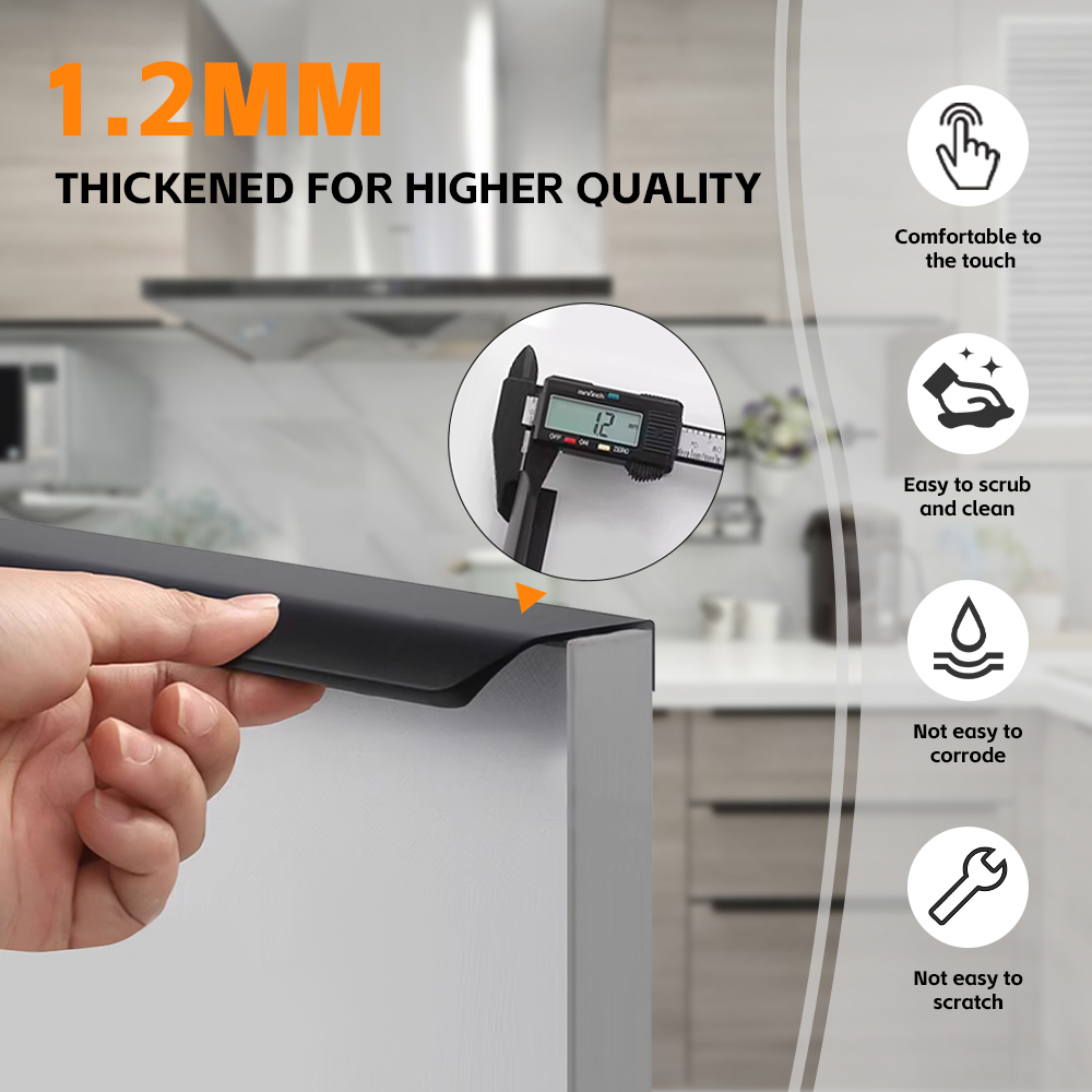 Thickened Finger Edge Cabinet Pulls