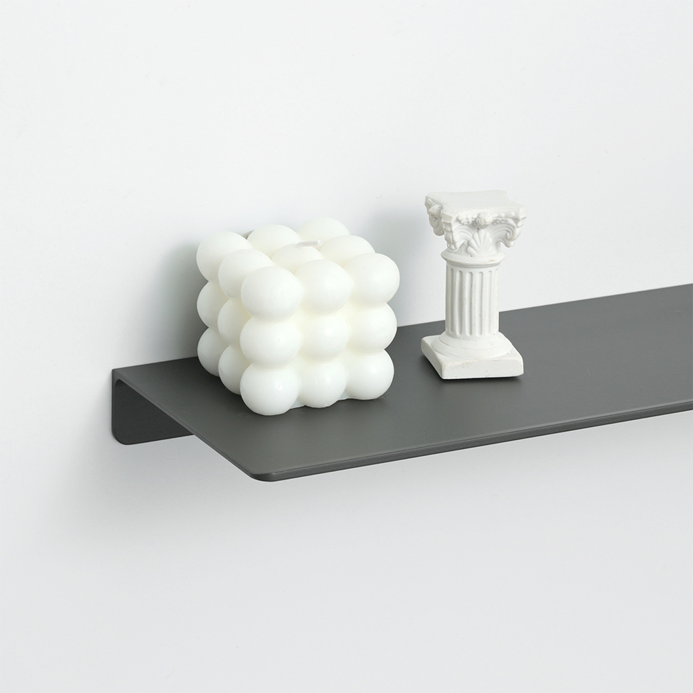 Matooya Modern Aluminum Floating Shelves – Wall Mounted Mini Display Racks for Bathroom & Bedroom Decor