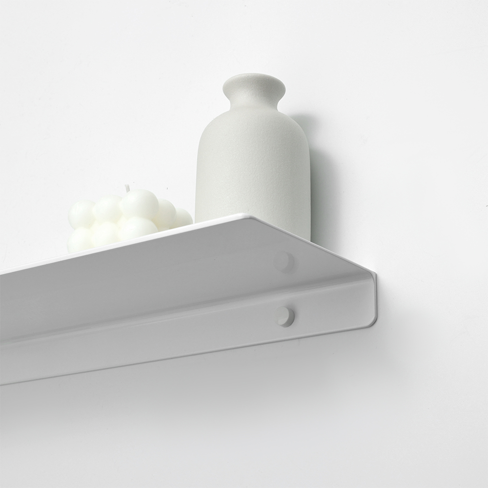 Matooya Modern Aluminum Floating Shelves – Wall Mounted Mini Display Racks for Bathroom & Bedroom Decor