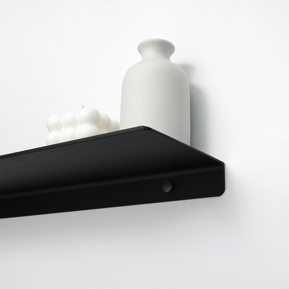 Matooya Modern Aluminum Floating Shelves – Wall Mounted Mini Display Racks for Bathroom & Bedroom Decor