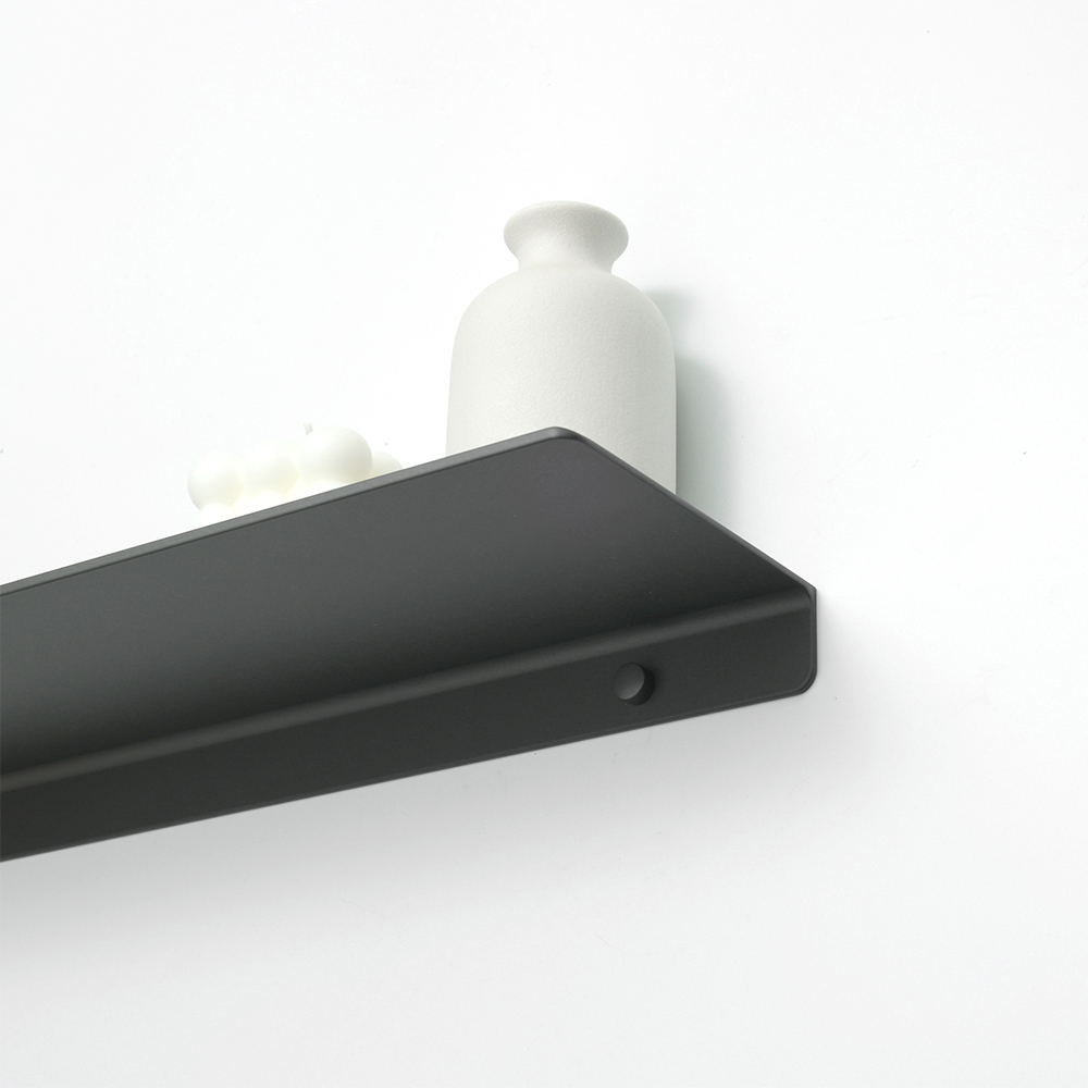 Matooya Modern Aluminum Floating Shelves – Wall Mounted Mini Display Racks for Bathroom & Bedroom Decor