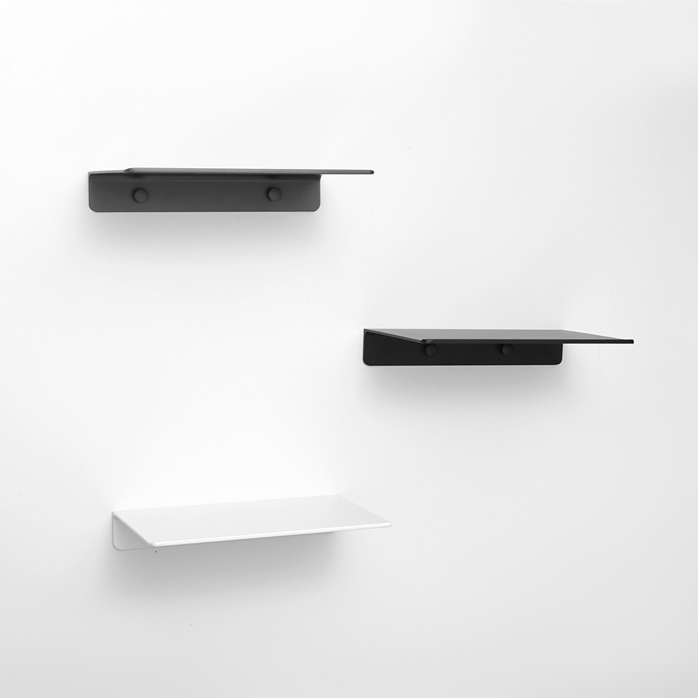 Matooya Modern Aluminum Floating Shelves – Wall Mounted Mini Display Racks for Bathroom & Bedroom Decor