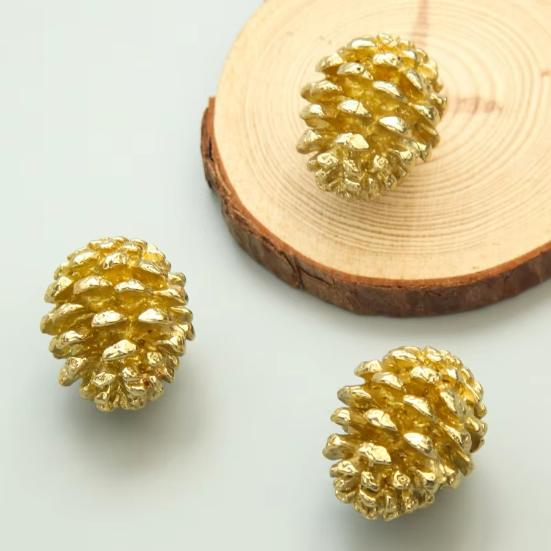 Pinecone Soild BrassCabinet Drawer Knobs