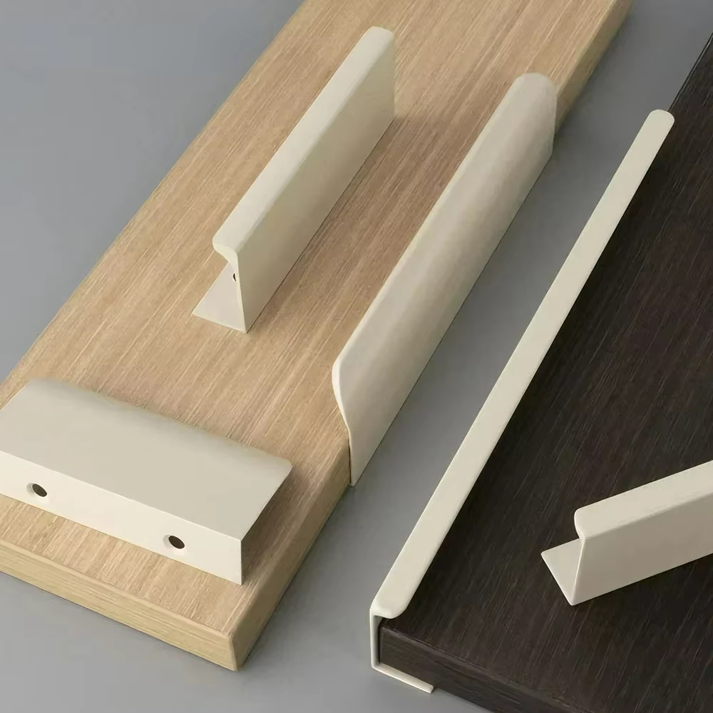 Aluminum Curved Hidden Cabinet Pulls