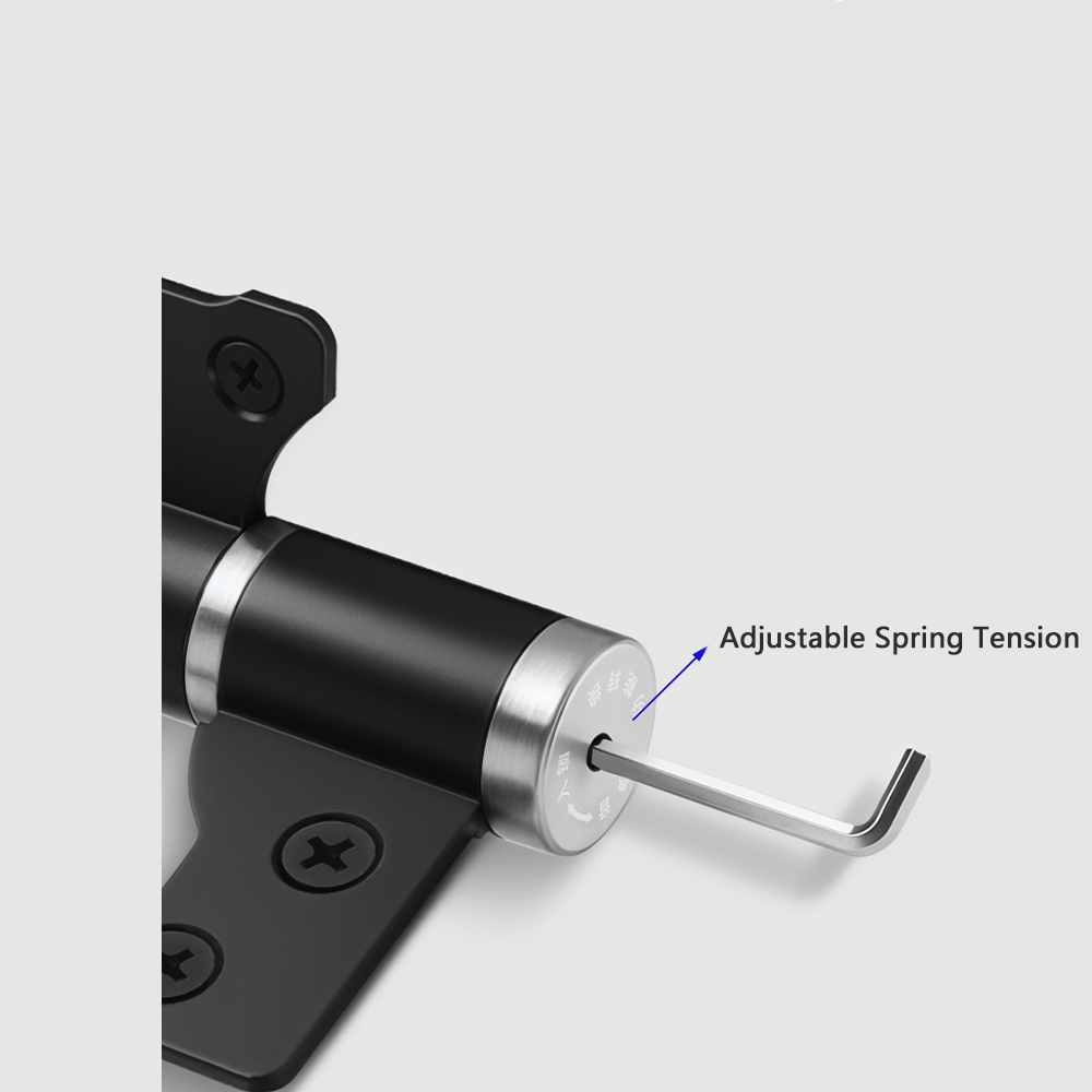 Auto-Closing Hydraulic Hidden Door Hinge with Damper and Spring Mechanism