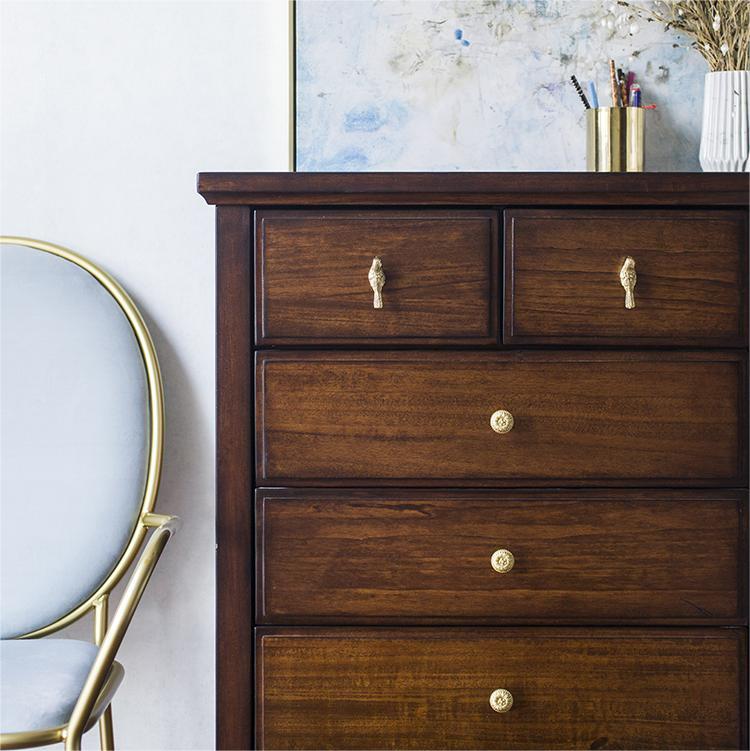 Bird Retro Furniture Solid Brass Drawer Knobs 