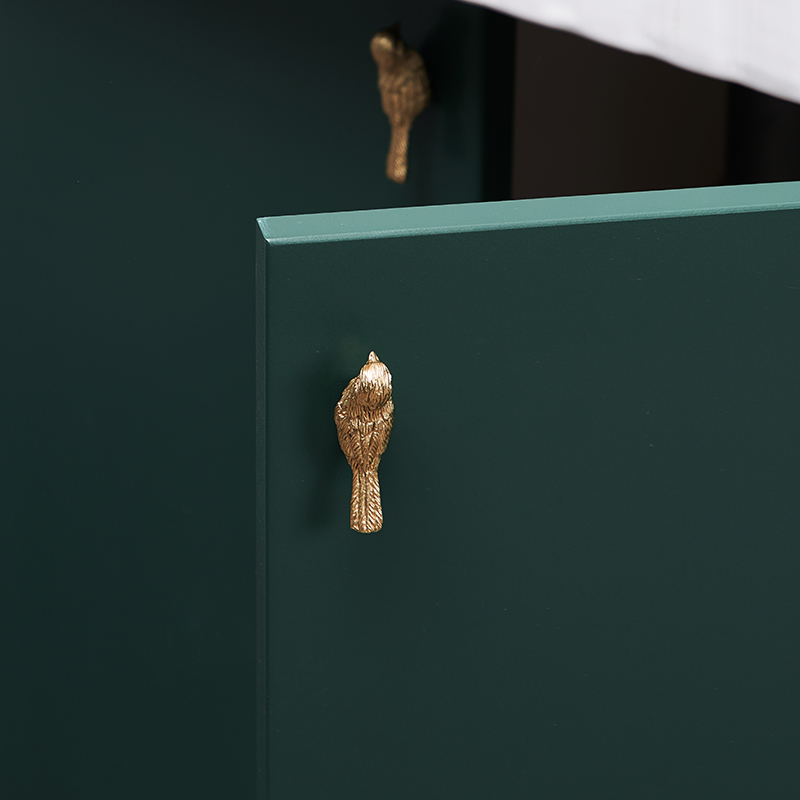 Bird Retro Furniture Solid Brass Drawer Knobs 