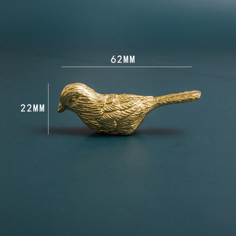 Bird Retro Furniture Solid Brass Drawer Knobs 