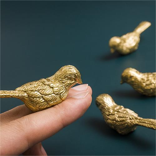 Bird Retro Furniture Solid Brass Drawer Knobs 