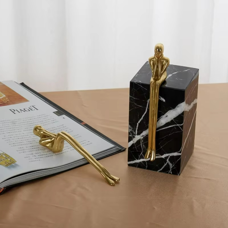 Brass Drawer Knob Thinker-shaped Furniture Handles