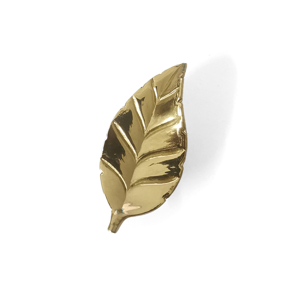 Brass Forged Leaf Knobs