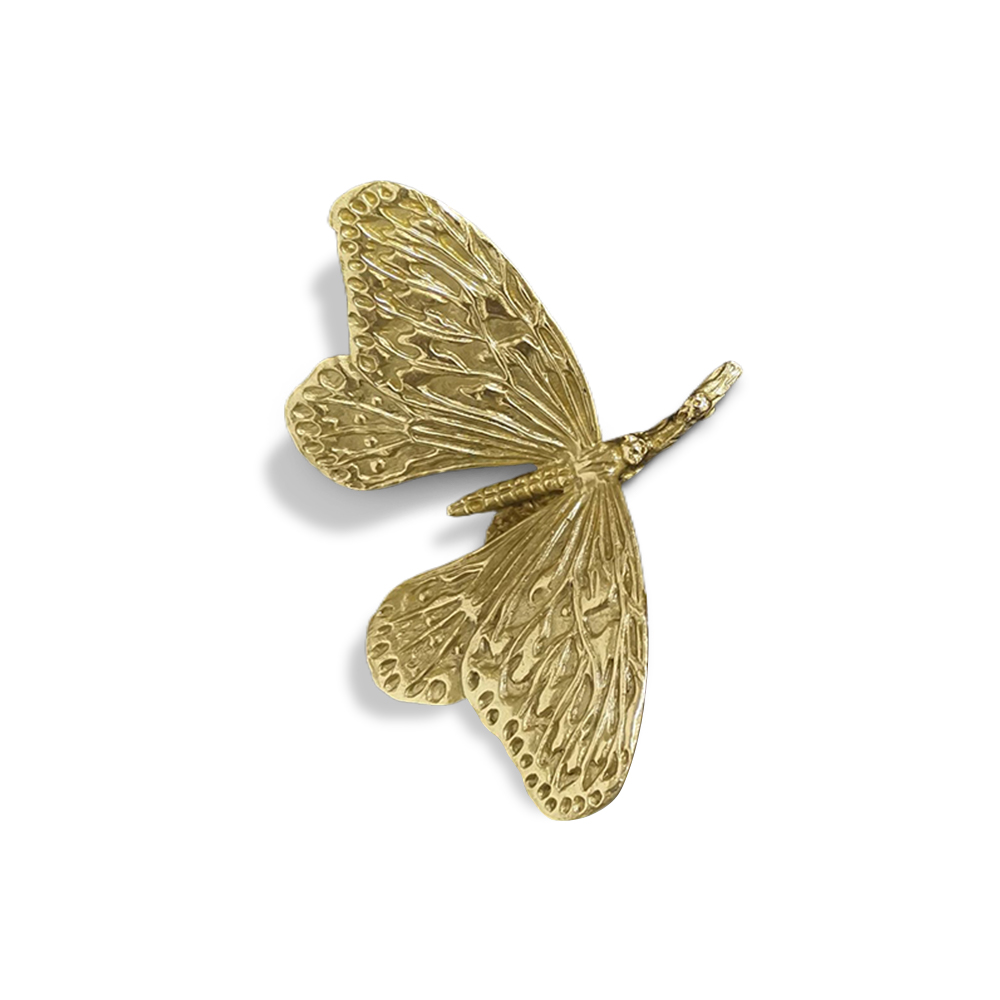 Butterfly Solid Brass Wardrobe & Cabinet Knobs