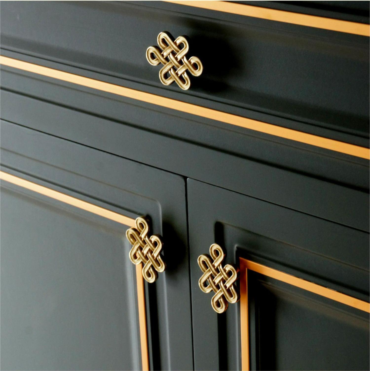 Chinese Knot Brass Handle