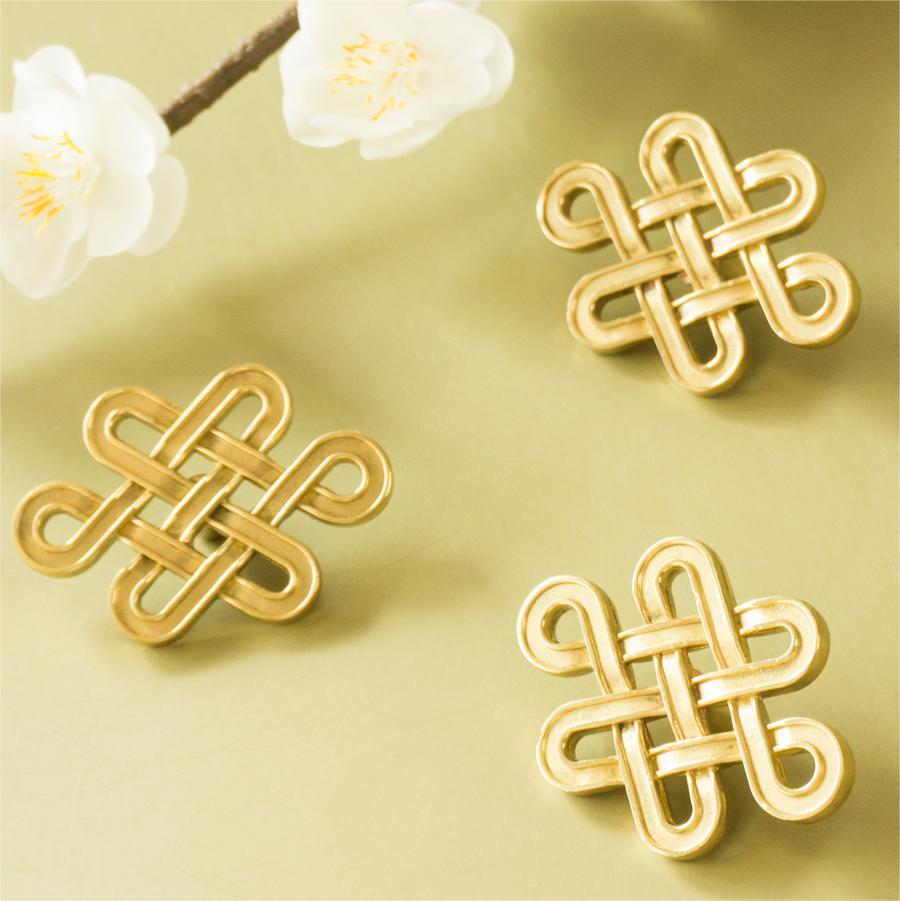 Chinese Knot Brass Handle