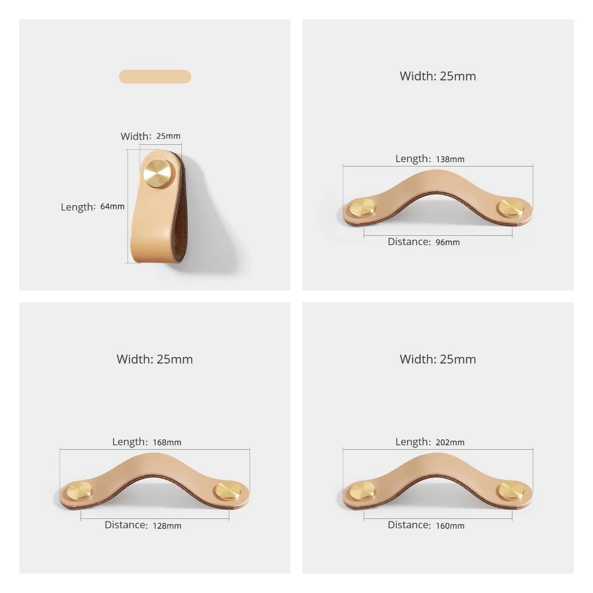 Leather Cabinet Handles