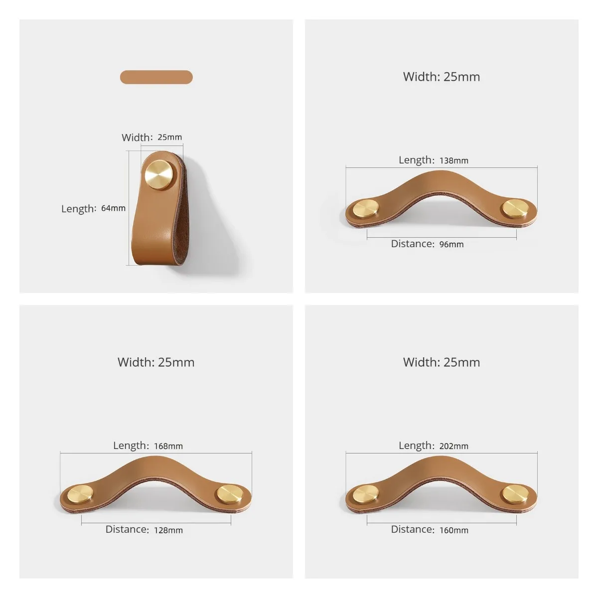Leather Cabinet Handles