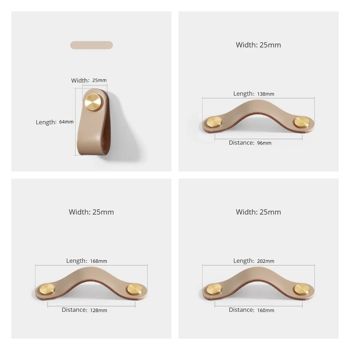 Leather Cabinet Handles