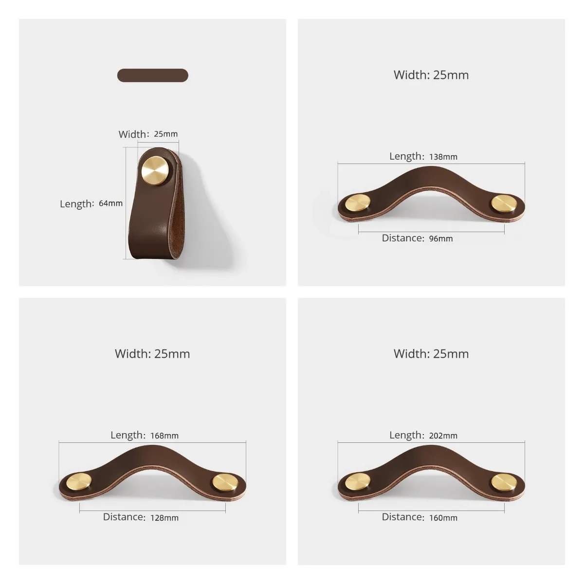 Leather Cabinet Handles