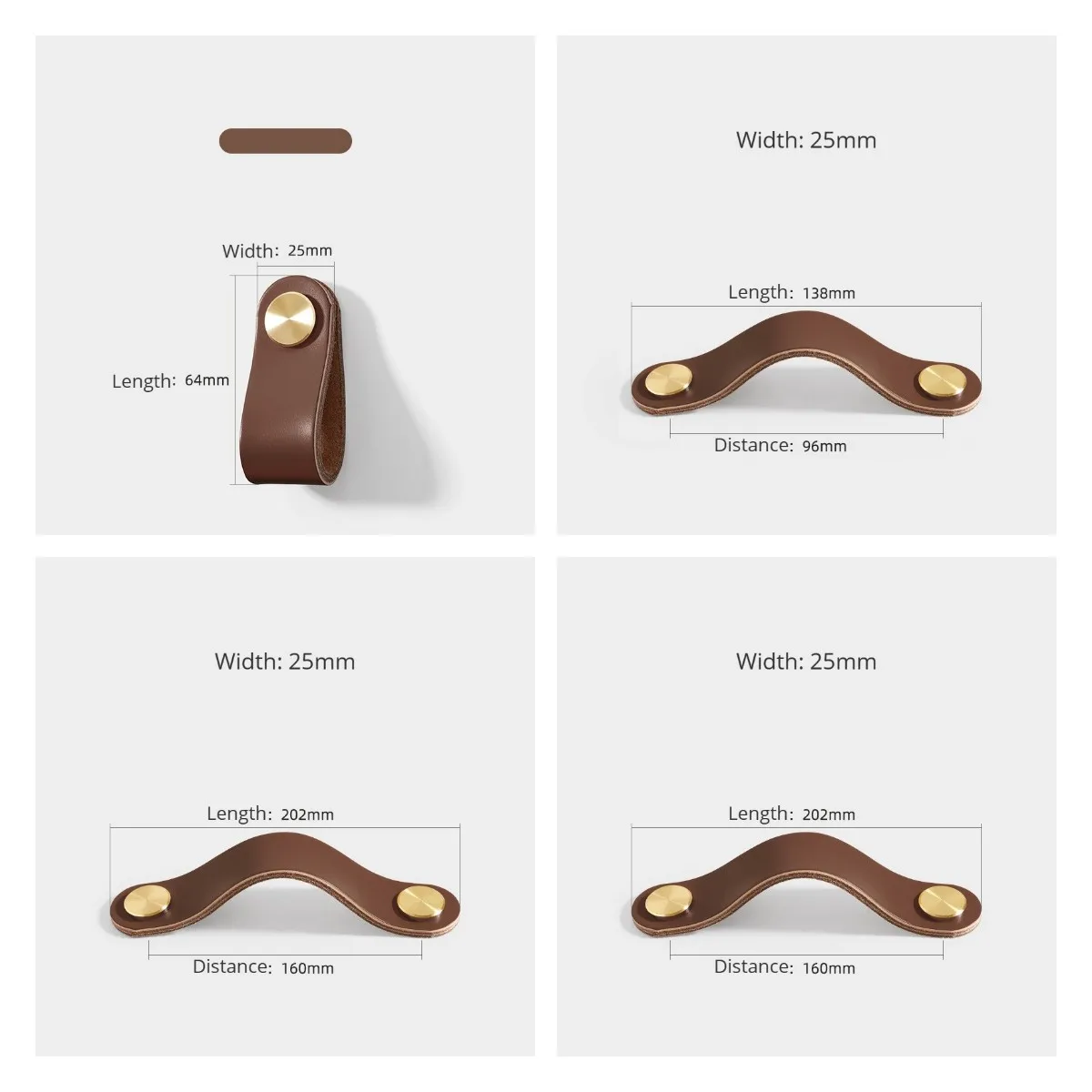 Leather Cabinet Handles