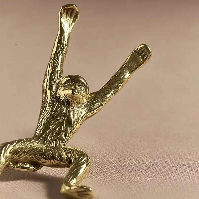 Monkey Solid Brass Drawer Cabinet Door Knobs