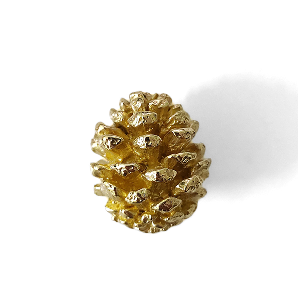  Pinecone Soild BrassCabinet Drawer Knobs