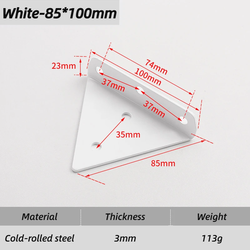 Load bearing wall bracket White-85-100mm