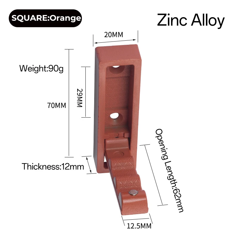 Foldable wall hook B-S-Orange