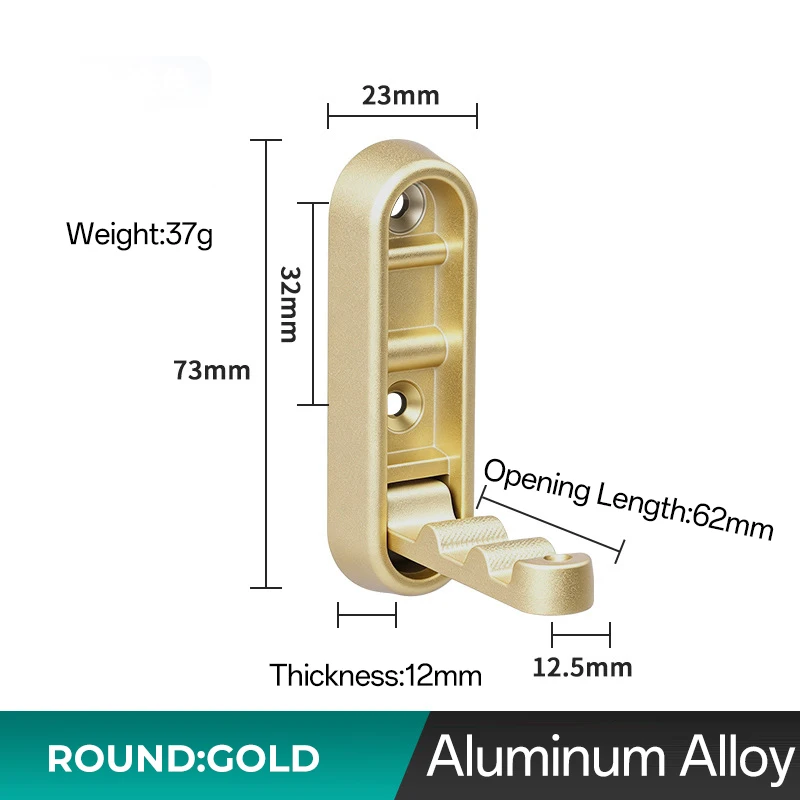 Foldable wall hook A-Gold