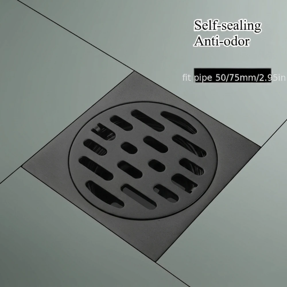Square shower drain cover