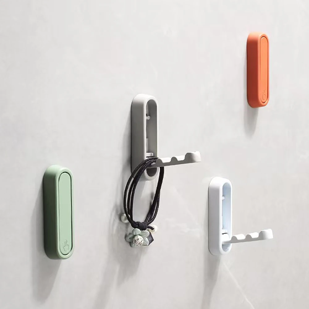 Foldable wall hook installed view 3