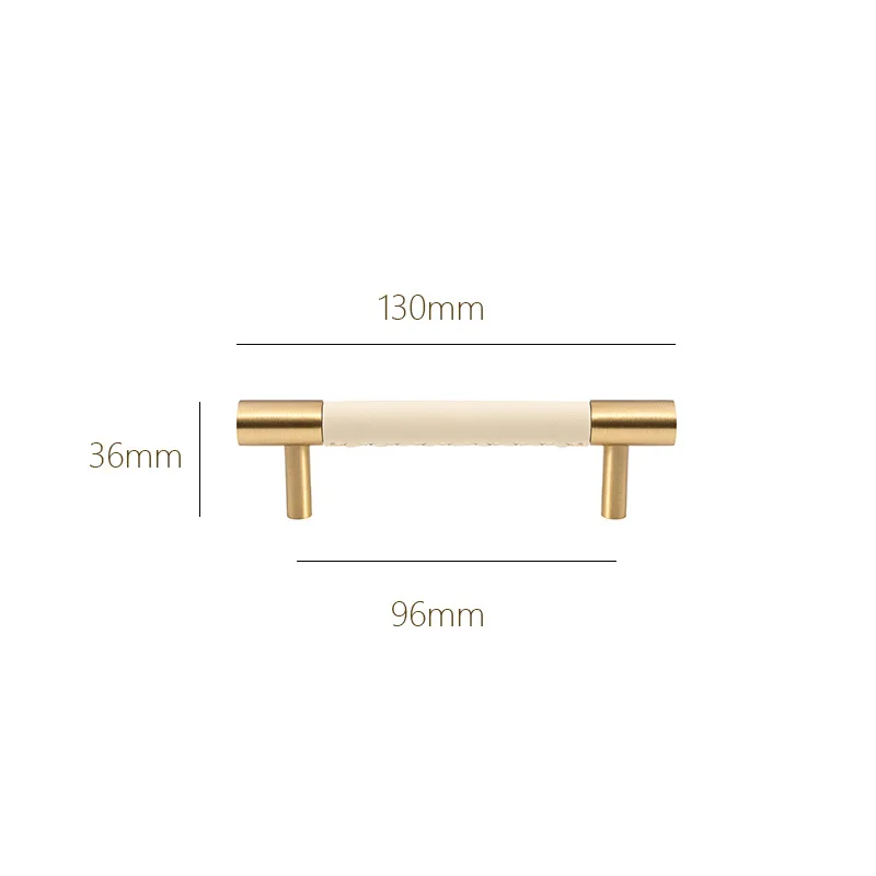 Leather cabinet Khaki-1hole