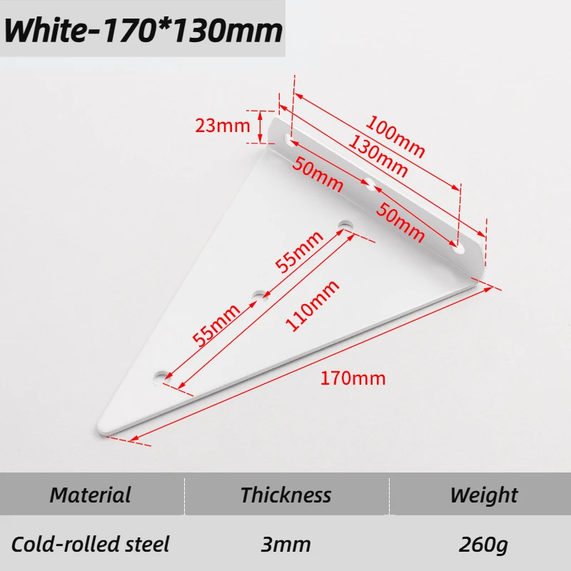 Load bearing wall bracket White-170-130mm