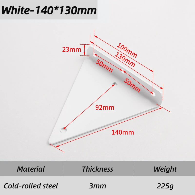 Load bearing wall bracket White-140-130mm