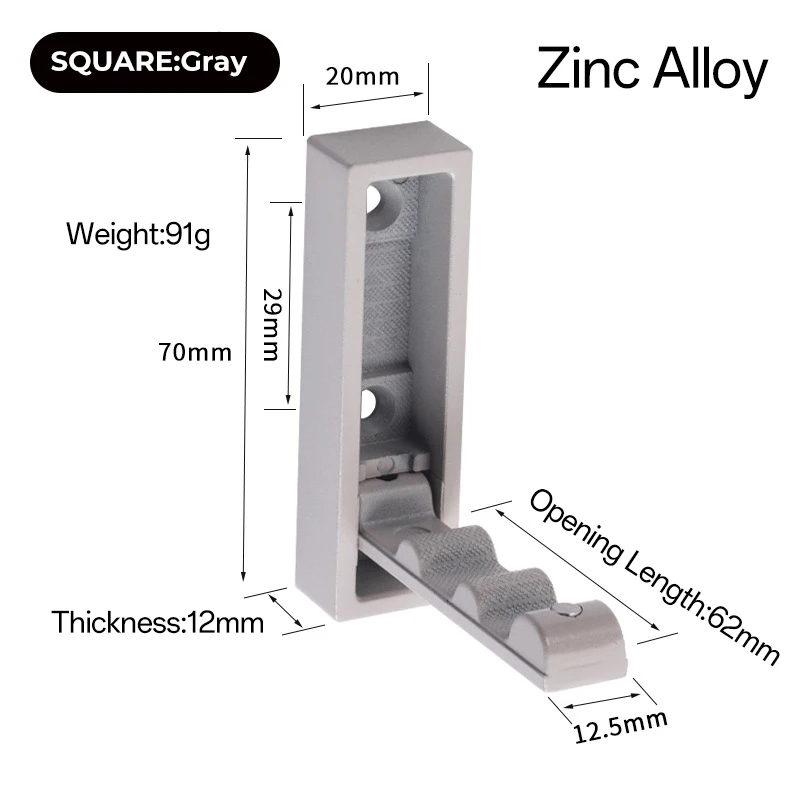 Foldable wall hook B-S-Gray