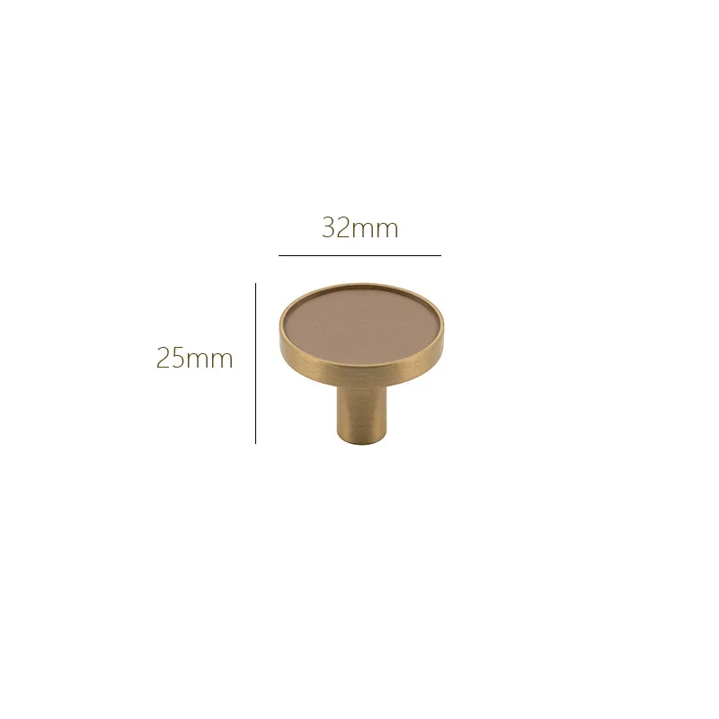 Leather cabinet Khaki-192mm