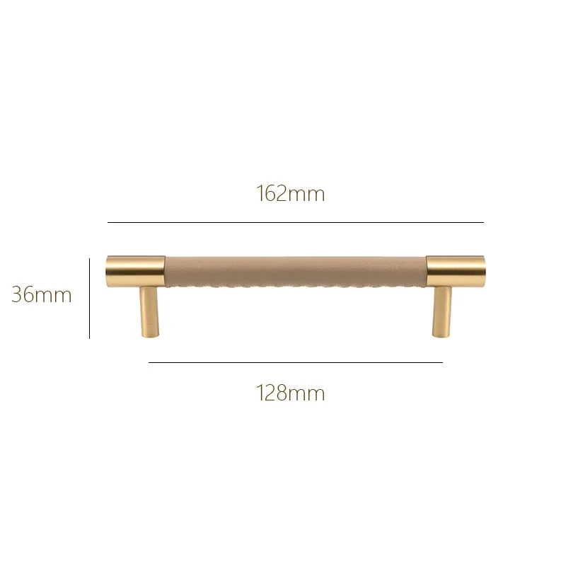 Leather cabinet Light Brown-96mm