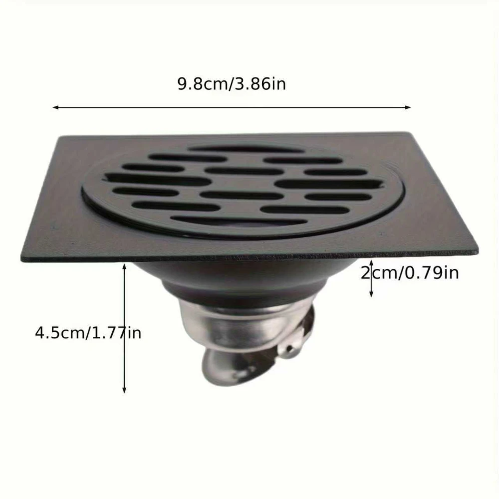 Floor drain installed in bathroom tile