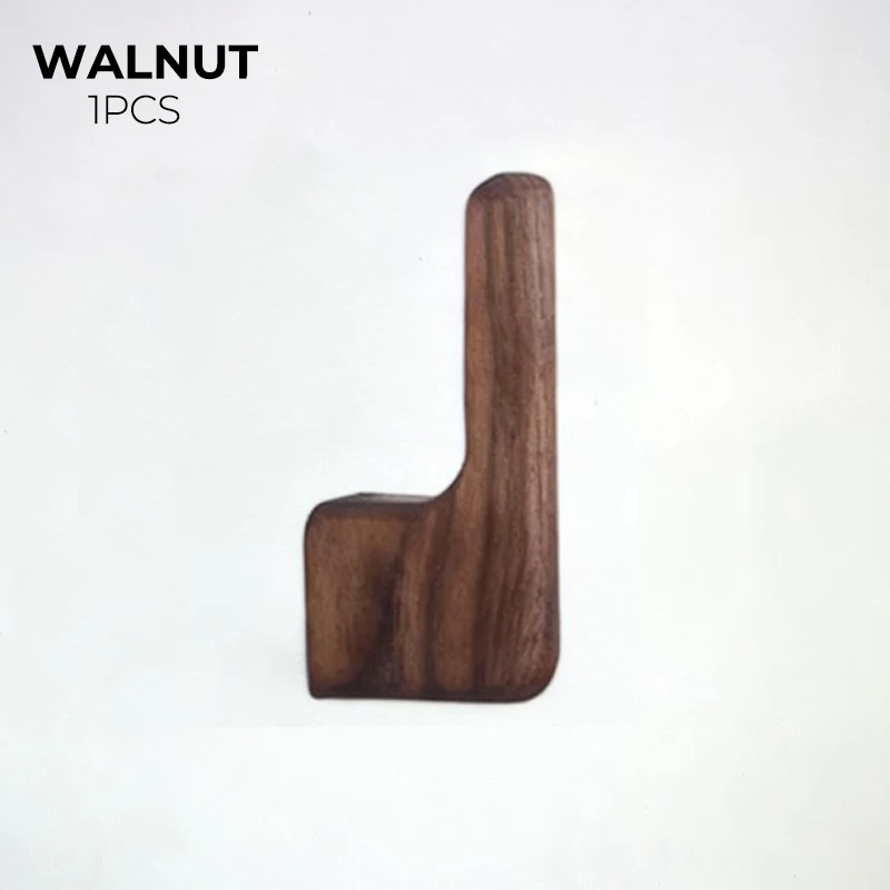 Walnut single hook