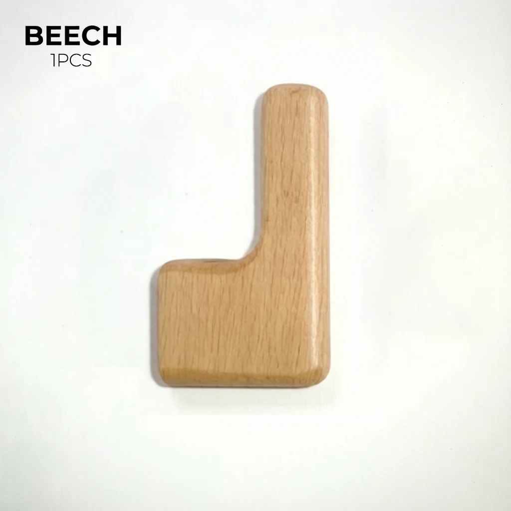 Wooden hook with towel