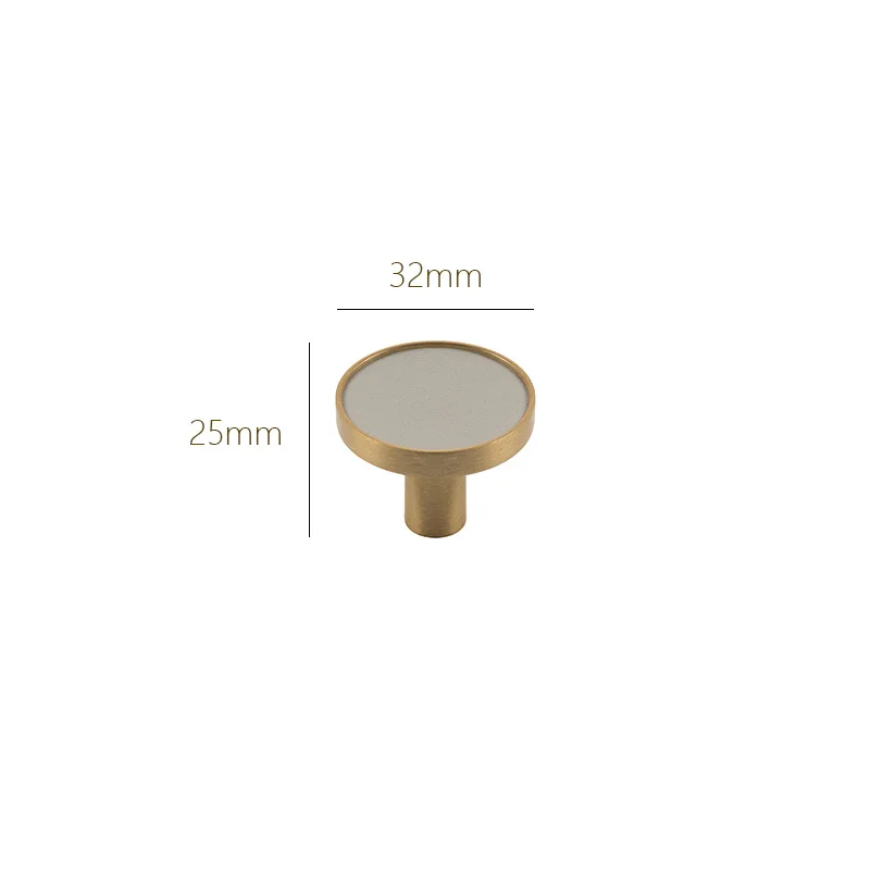 Leather cabinet Light Brown-192mm
