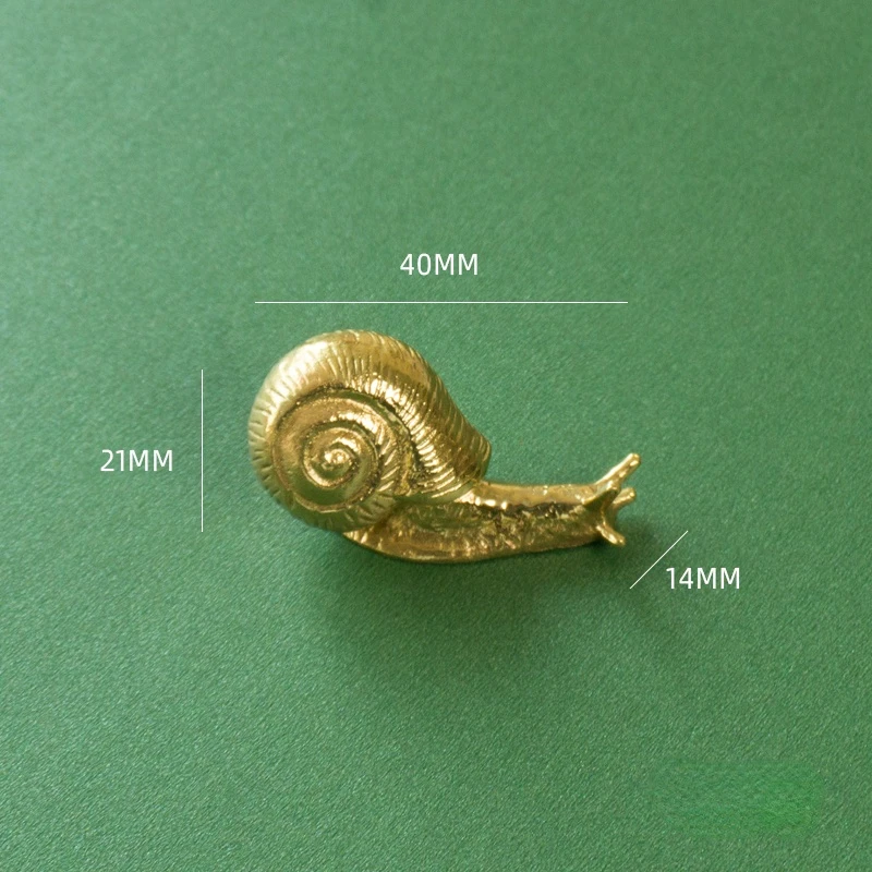 Solid Brass Snail Cabinets Drawers Knobs