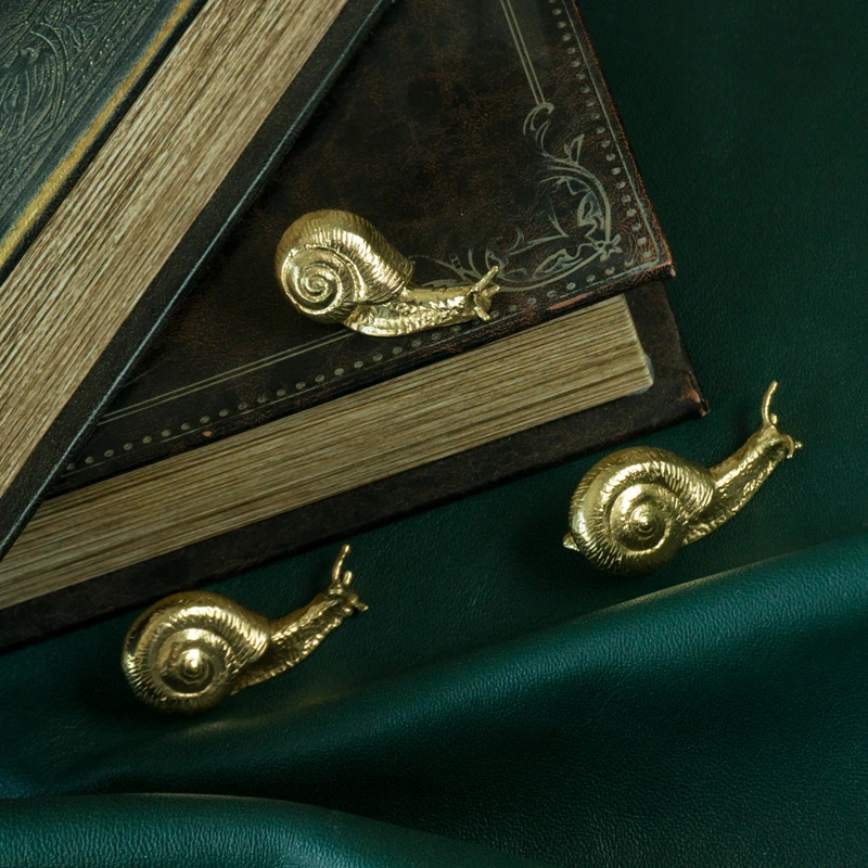 Solid Brass Snail Cabinets Drawers Knobs